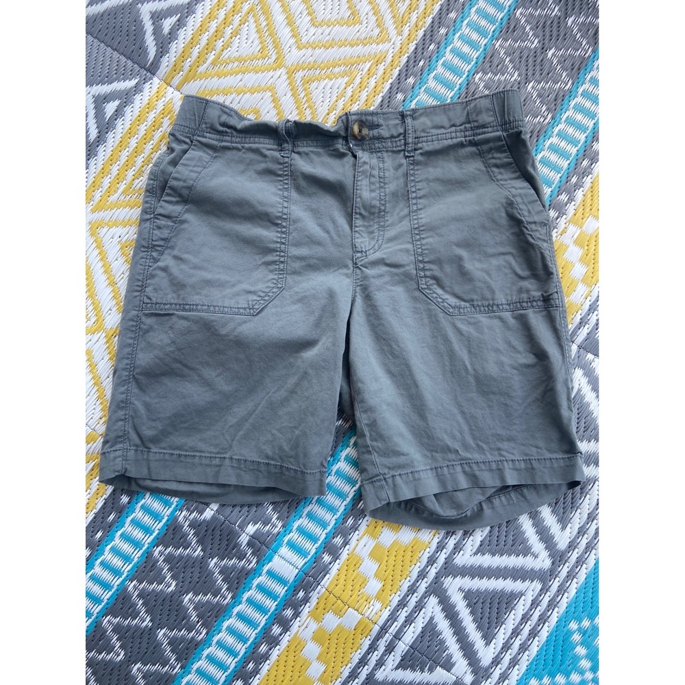 Sonoma Goods For Life Women Olive Green Utility Shorts PM Petite Medium Cotton